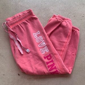 Y2K VS Pink Capri Sweatpants